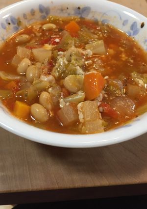 野菜たっぷりミネストローネ-レシピのメイン写真