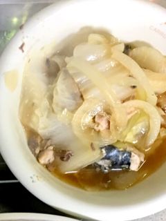 白菜とたまねぎの鯖缶煮-レシピのメイン写真