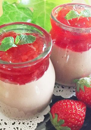 お豆腐で作るいちごショコラプリン-レシピのメイン写真