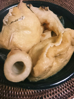 えのき茸と挽き肉の巾着煮-レシピのメイン写真