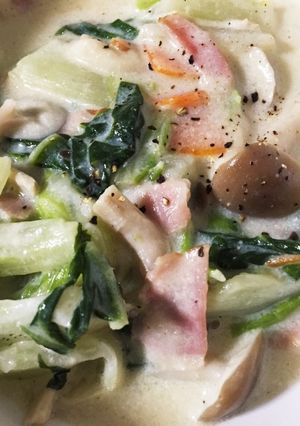 トロっとまろやか！簡単白菜のクリーム煮-レシピのメイン写真