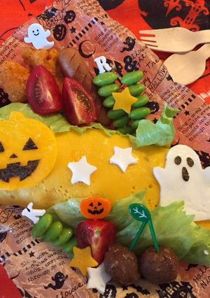 ハロウィン弁当＊オムライス弁当-レシピのメイン写真