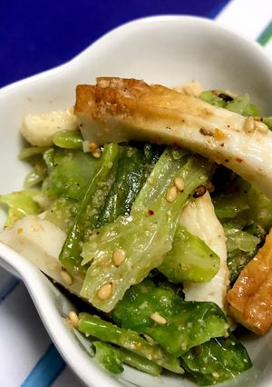 キャベツとちくわのごまラー油炒め-レシピのメイン写真