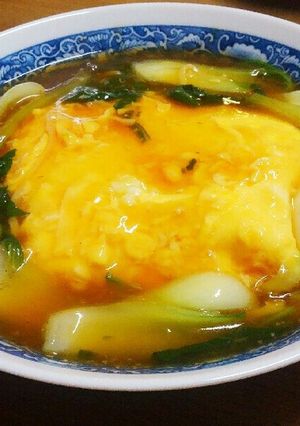 サッポロ一番　半熟玉子のあんかけラーメン-レシピのメイン写真