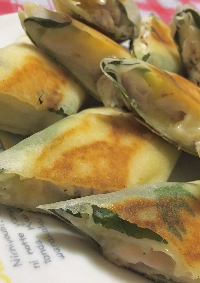 ささみでヘルシー焼き春巻き-レシピのメイン写真
