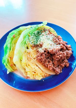 頑張った！✨みたいなキャベツひき肉蒸し-レシピのメイン写真