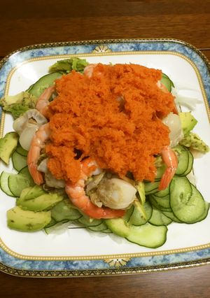 人参1本昆布おろしトッピングサラダ❣️-レシピのメイン写真