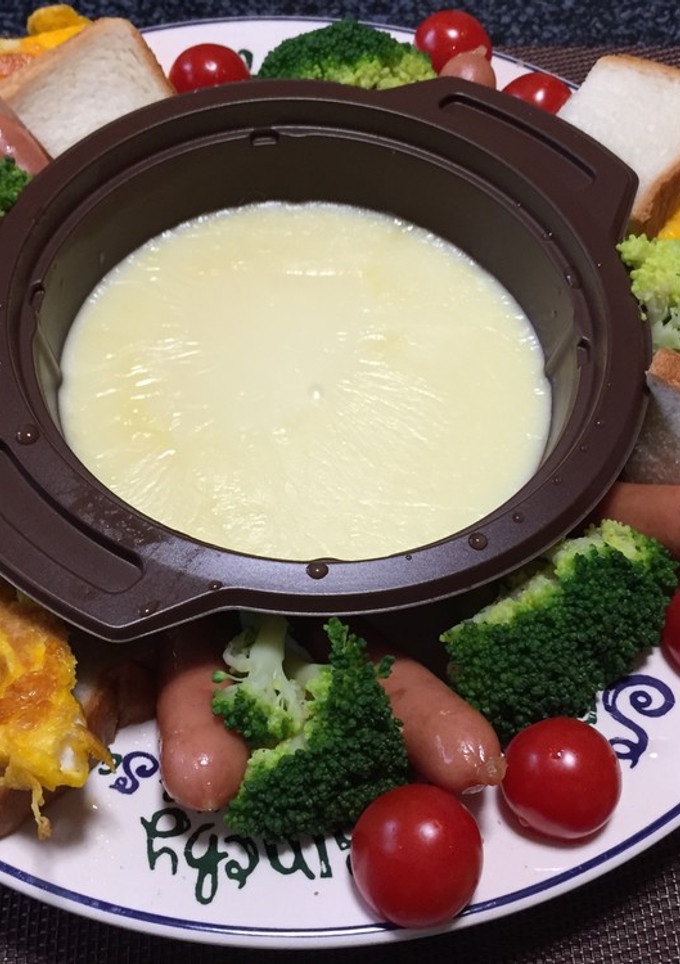 チーズフォンデュの具材選択彩り風-レシピのメイン写真