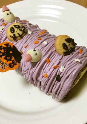ナイトメアのハロウィンロールケーキ-レシピのメイン写真