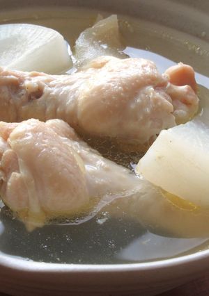 【 鶏手羽元と大根のだし生姜スープ 〗-レシピのメイン写真