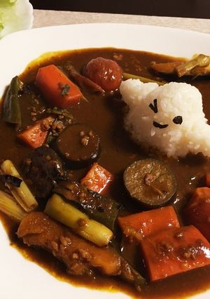 ハロウィンお化けの和風カレースープ☆-レシピのメイン写真