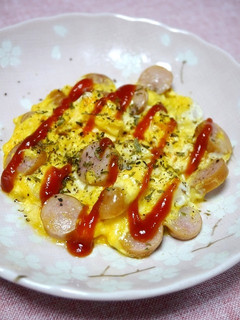 レンジで簡単!お弁当☆ふわたまウィンナー-レシピのメイン写真