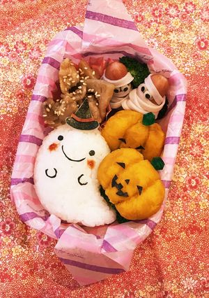 キャラ弁♡ハロウィンおばけちゃん-レシピのメイン写真