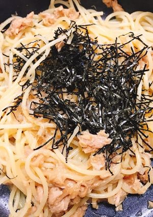 絶品！バター大根おろしツナ和風スパゲティ-レシピのメイン写真