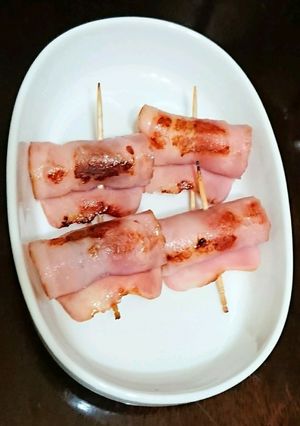 弁当おかず定番・ベーコン巻き芯にちくわ-レシピのメイン写真