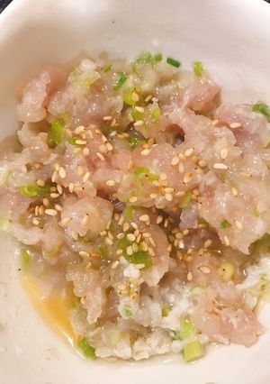 アジのなめろう！ネギ塩レモンダレ☆-レシピのメイン写真