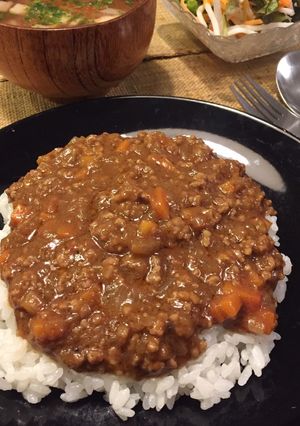 フライパンで作る簡単ドライカレー-レシピのメイン写真