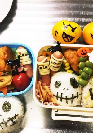 ハロウィン 弁当 キャラ弁-レシピのメイン写真