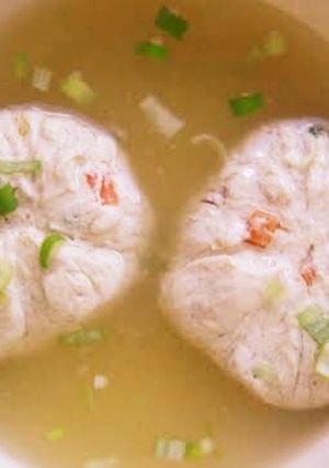 豆腐と鶏ひき肉の茶巾あんかけ-レシピのメイン写真