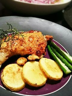 カリっジュワ★ガーリックローストチキン-レシピのメイン写真