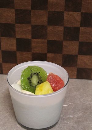 【美的ラボ】青汁フルーツヨーグルト【朝】-レシピのメイン写真