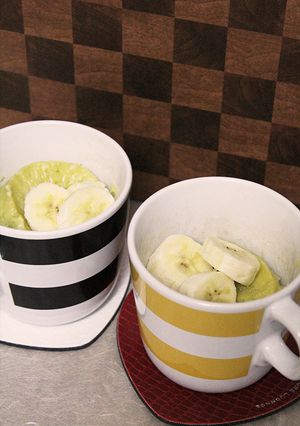 【美的ラボ】青汁マグケーキ【親子で】-レシピのメイン写真