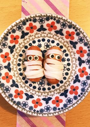ハロウィン♡ウインナーのミイラ-レシピのメイン写真