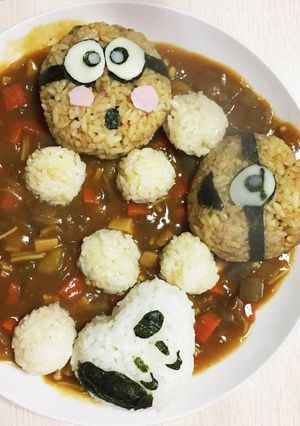ミニオンズ&スヌーピーカレー-レシピのメイン写真