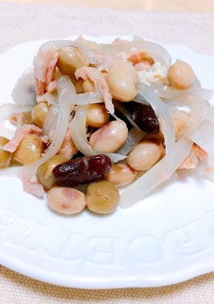 絶品おつまみ☆お豆とツナのサラダ⋆｡˚-レシピのメイン写真