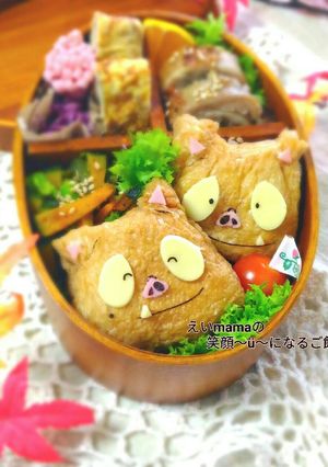 かいけつゾロリのイシシ＆ノシシ☆キャラ弁-レシピのメイン写真