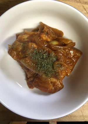 GABANカレー粉で鶏モモ肉のサブジ-レシピのメイン写真