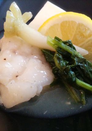 レモン風味でぷりぷり真鱈とお豆腐の小鉢-レシピのメイン写真