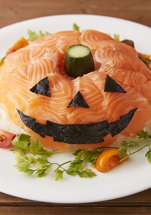 ハロウィンのカンタンケーキすし-レシピのメイン写真