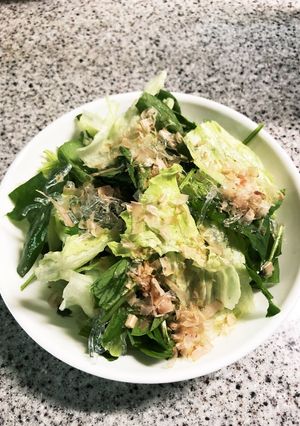 レタスとサラダほうれん草のサラダ-レシピのメイン写真