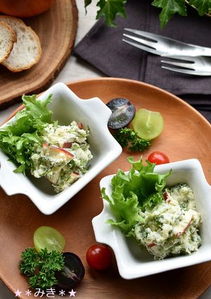 セロリの葉とりんごのポテトサラダ☆-レシピのメイン写真