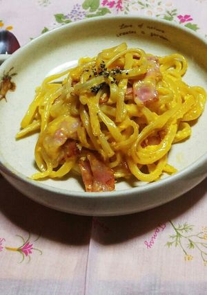 簡単見栄え本格的カルボナーラ。-レシピのメイン写真