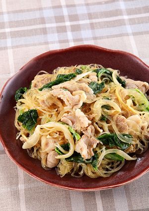 豚肉と春雨の甘酢炒め-レシピのメイン写真