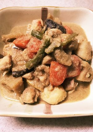 冷凍野菜と鶏肉のゴマ煮-レシピのメイン写真