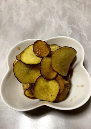 サツマイモのフラワー揚げ-レシピのメイン写真