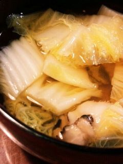 簡単♪白菜とひらたけ和風生姜スープ-レシピのメイン写真