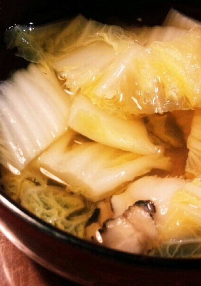 簡単♪白菜とひらたけ和風生姜スープ-レシピのメイン写真
