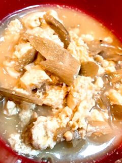 ごま油香る☆ゴボウの美味しいお味噌汁-レシピのメイン写真