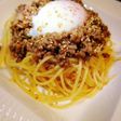 簡単で美味しいし!温たま乗せ和風パスタ