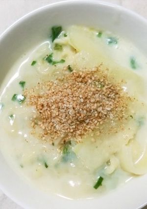 冬瓜でとろとろ豆乳塩ラーメン-レシピのメイン写真