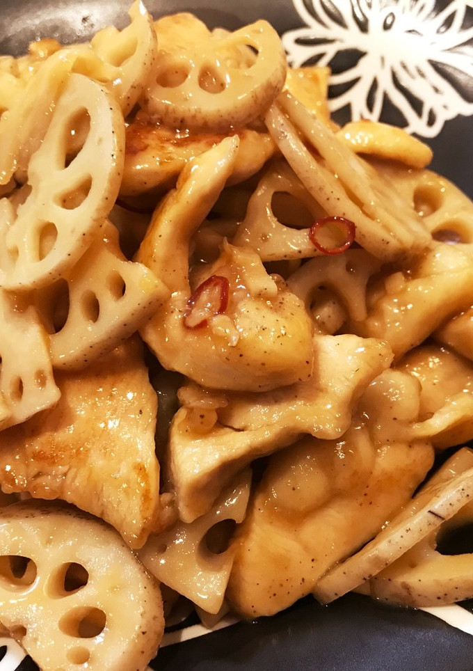 皮ごと！レンコンと鶏肉のきんぴら風炒め-レシピのメイン写真