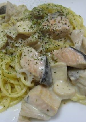 鮭とレンコンのクリームパスタ-レシピのメイン写真