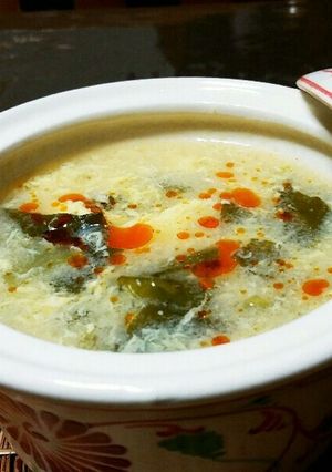 簡単！チンゲン菜と卵の酸っぱいスープ-レシピのメイン写真