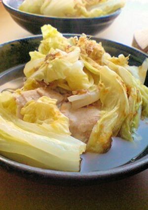 レンジで簡単♪白菜と豚肉の豆腐重ね蒸し-レシピのメイン写真