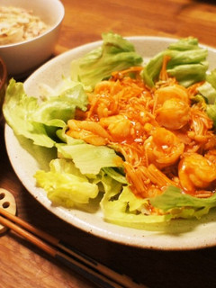 本格簡単エビチリ&えのき入りチリソース-レシピのメイン写真