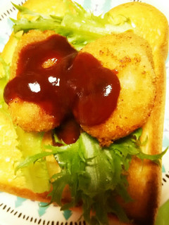 朝食ヒレカツパン-レシピのメイン写真